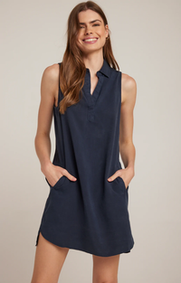 Sleeveless A Line Dress - Endless Sea