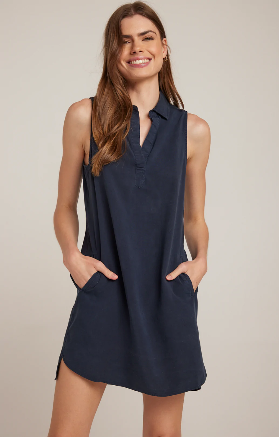 Sleeveless A Line Dress Endless Sea Bella Dahl Twist