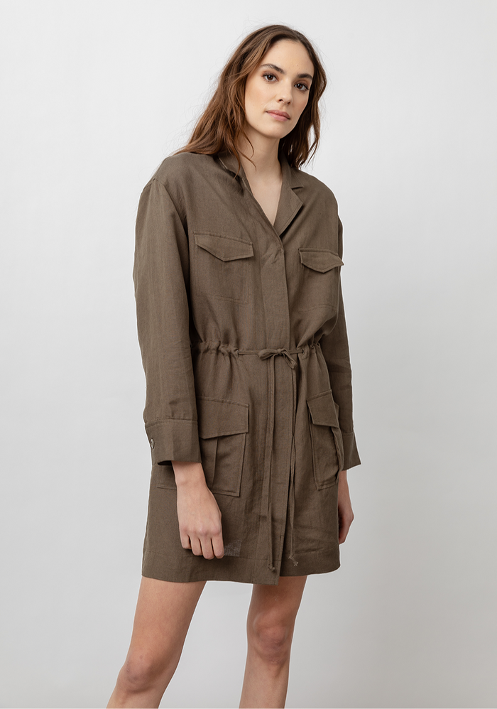 Rails Carmen Dress - Army Green