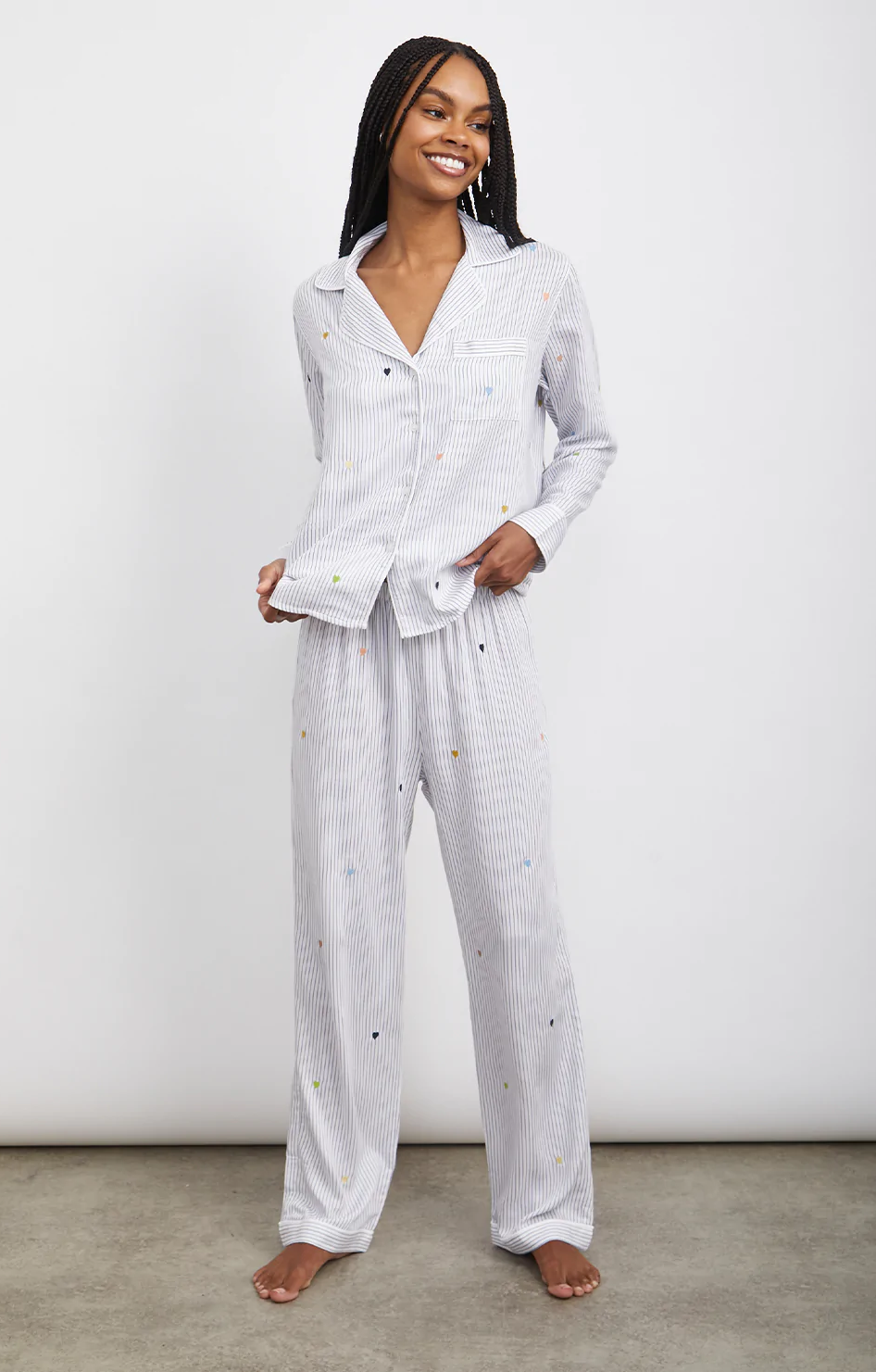 Embroidered pjs hot sale