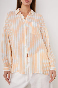 Clio Top - Clementine Stripe