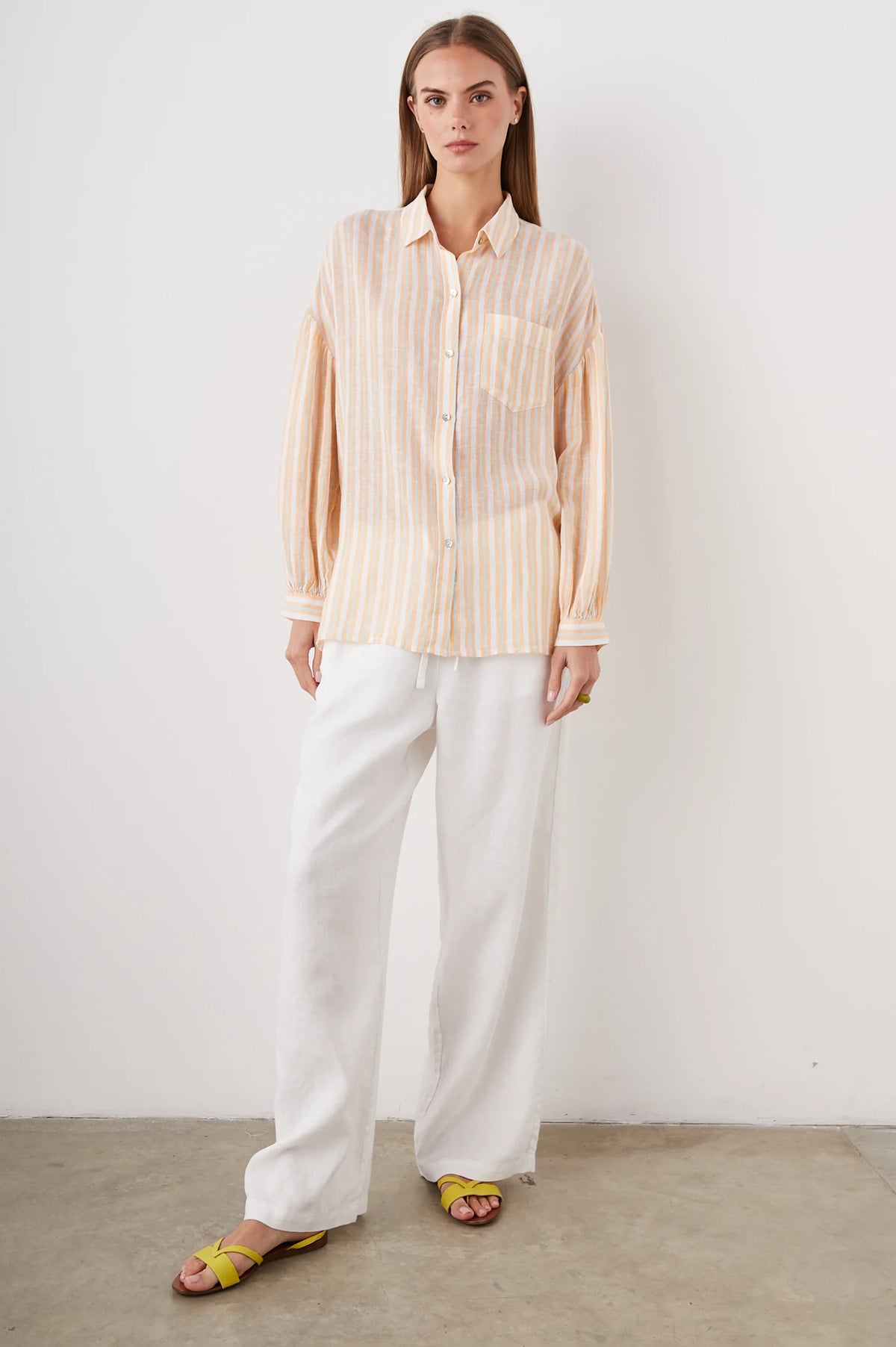 Clio Top - Clementine Stripe