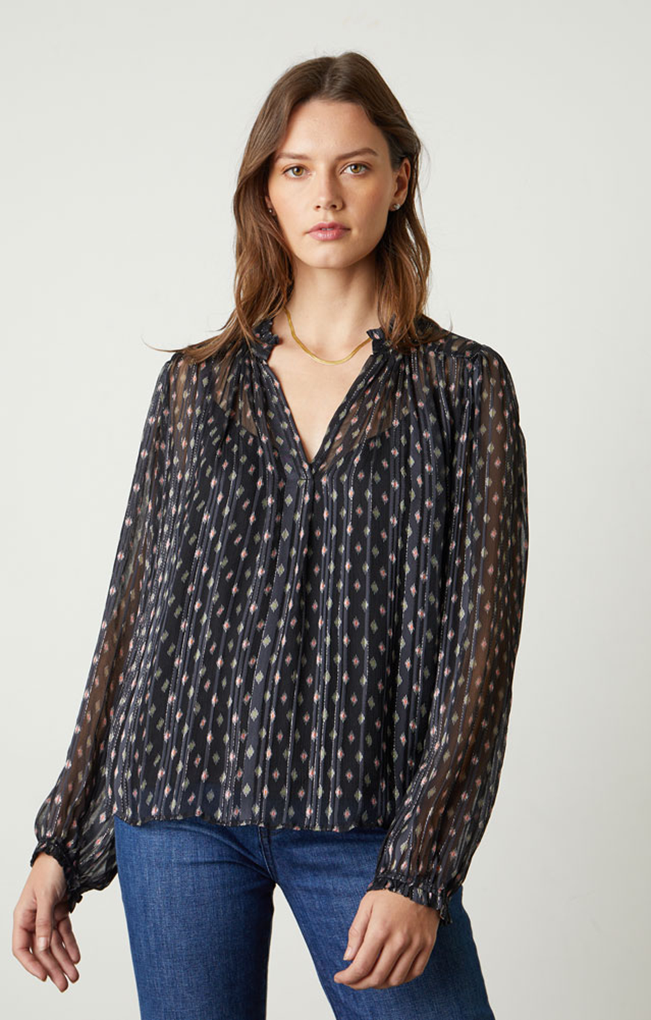 Carla Top - Starlit - Velvet By Graham & Spencer