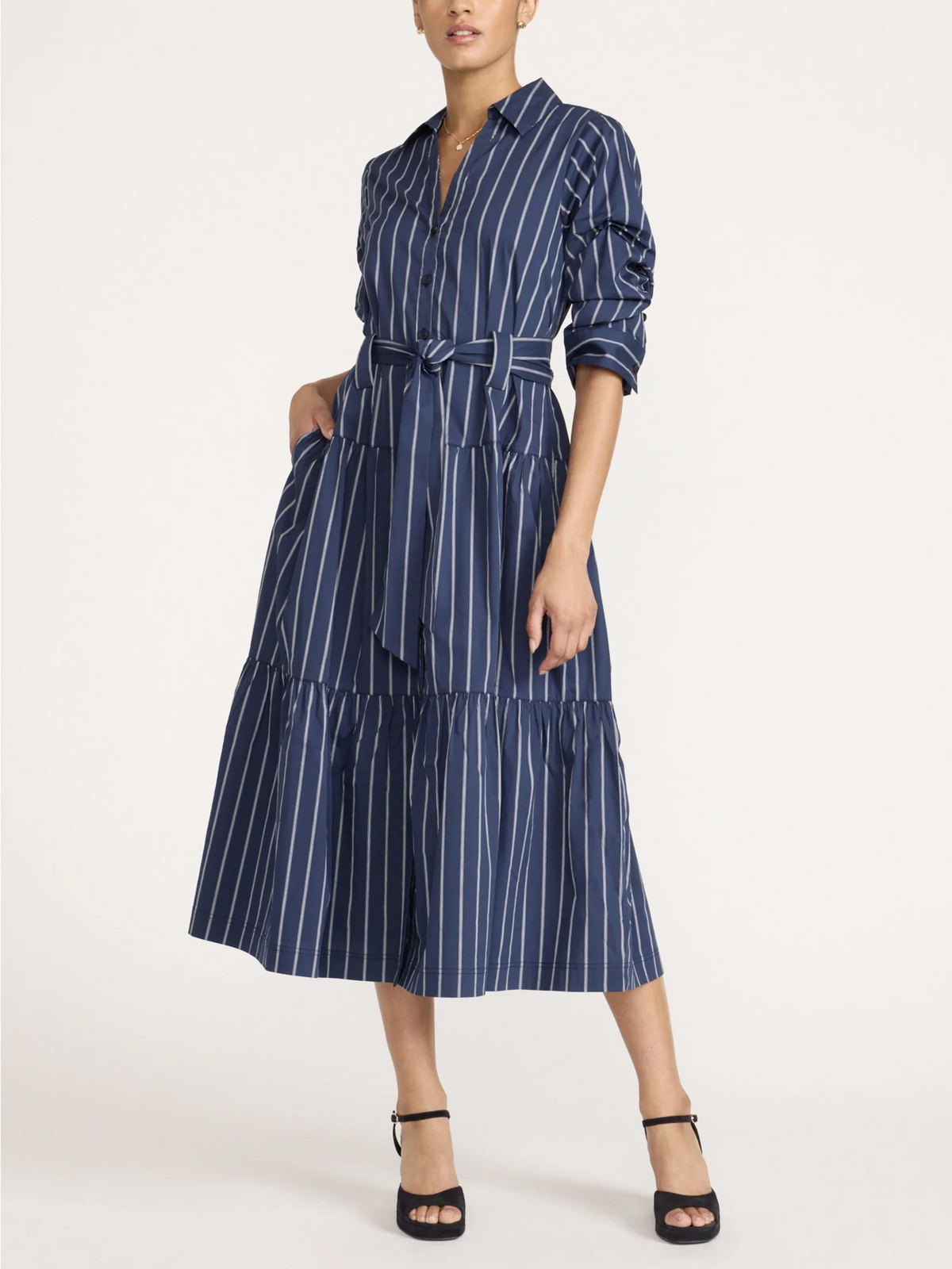Ana Dress - Hartford Stripe