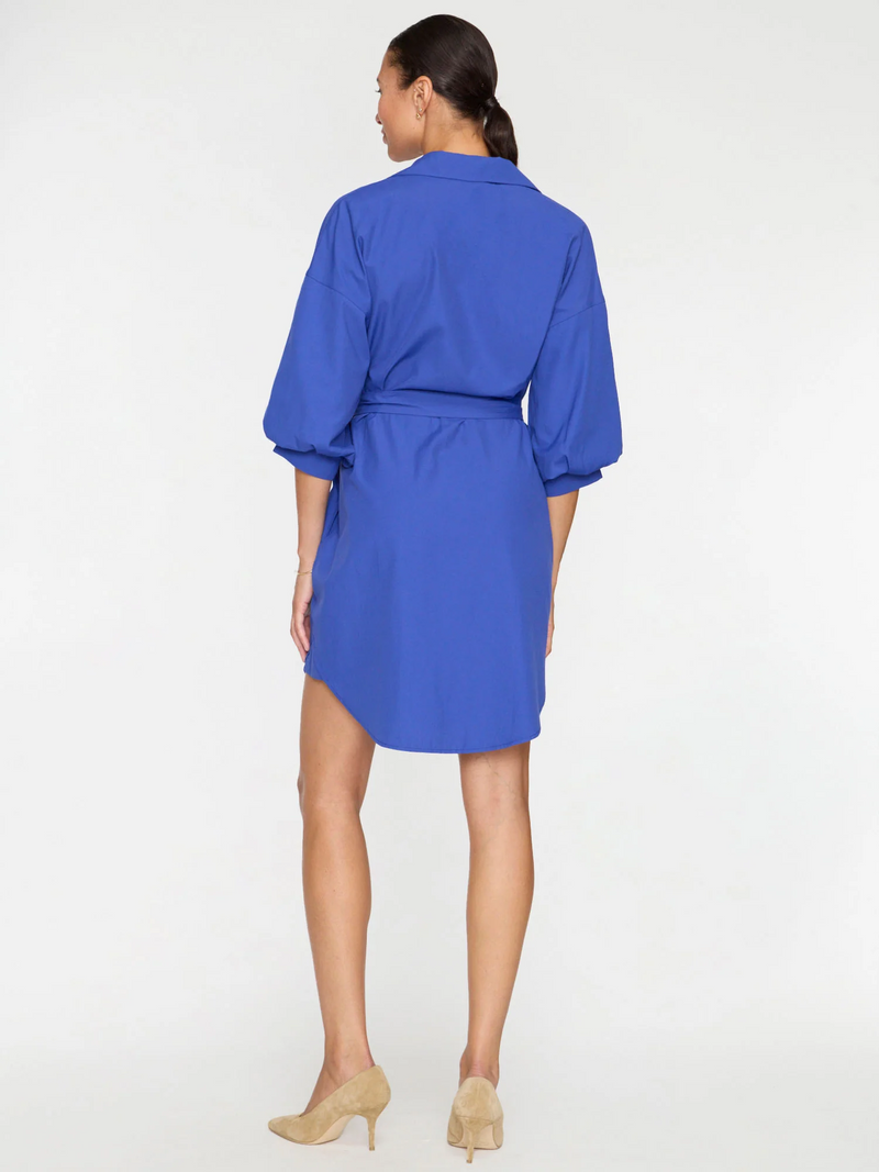Kate Belted Dress - Cobalt