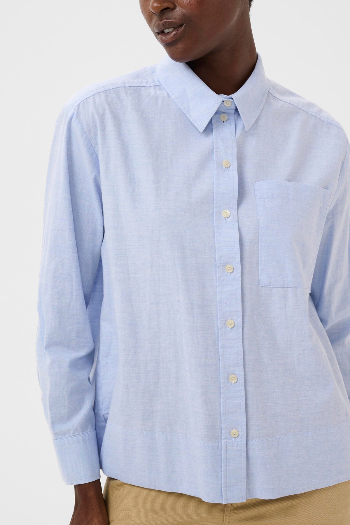Nenne Shirt - Heather Chambray