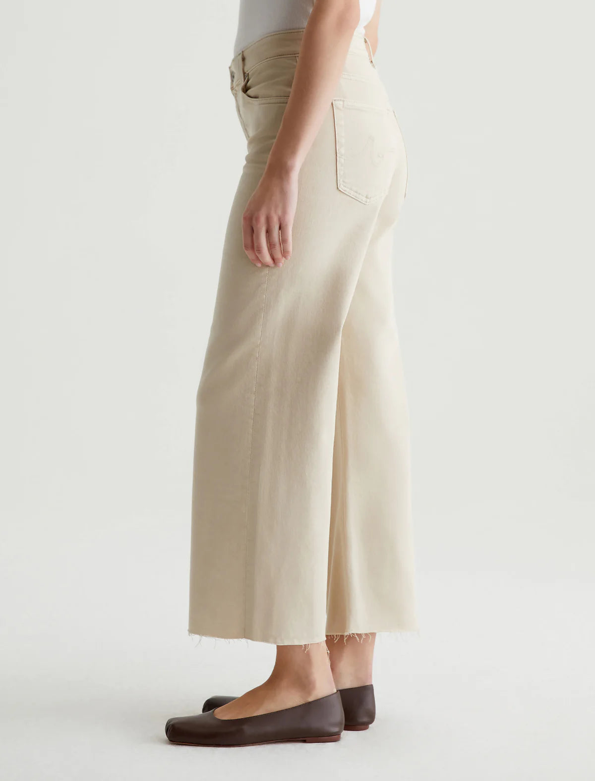 Saige Wide Leg Crop - Sulfur Desert Rock