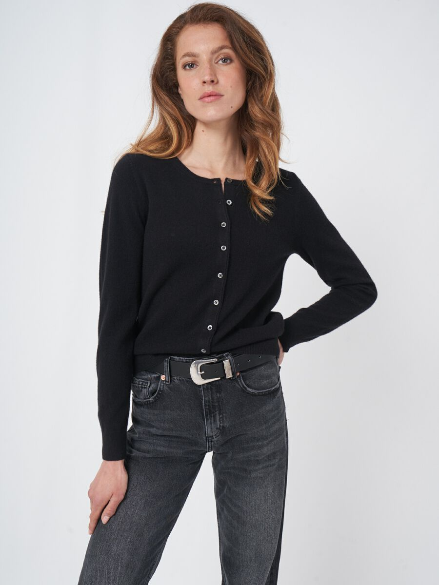 Knitted Cardigan - Black