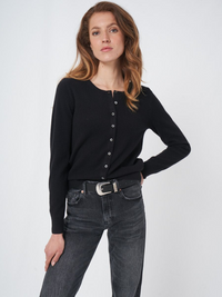 Knitted Cardigan - Black
