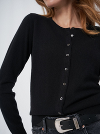 Knitted Cardigan - Black