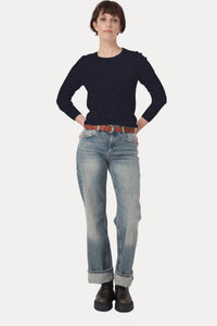 100528 Knitted Pullover - Navy
