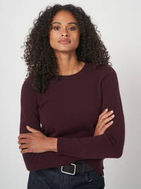 Knitted Pullover - Merlot