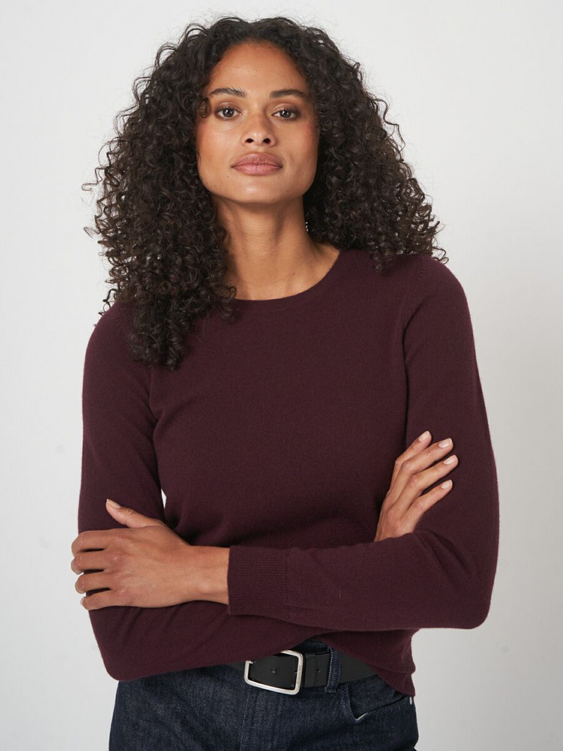 Knitted Pullover - Merlot