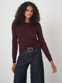 Knitted Pullover - Merlot