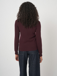 Knitted Pullover - Merlot