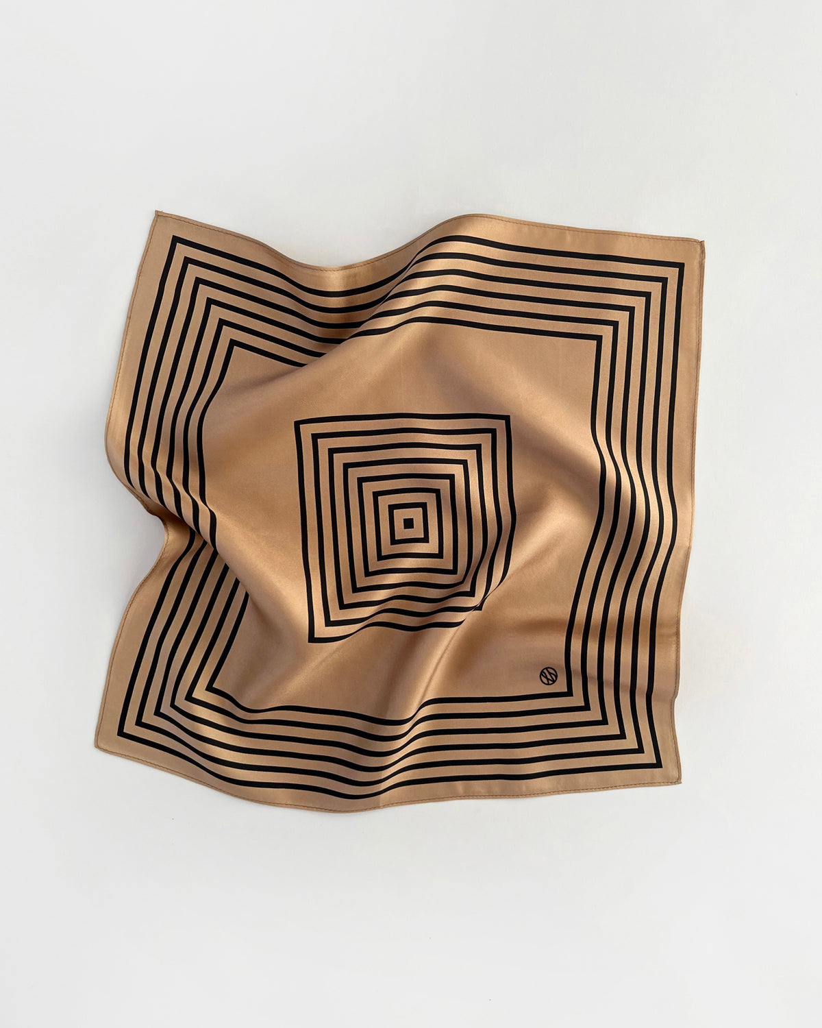 Striped Scarf - Cappuccino & Black