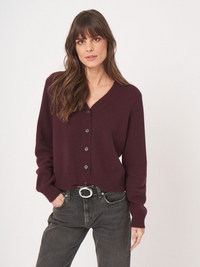 Knitted Cardigan - Merlot
