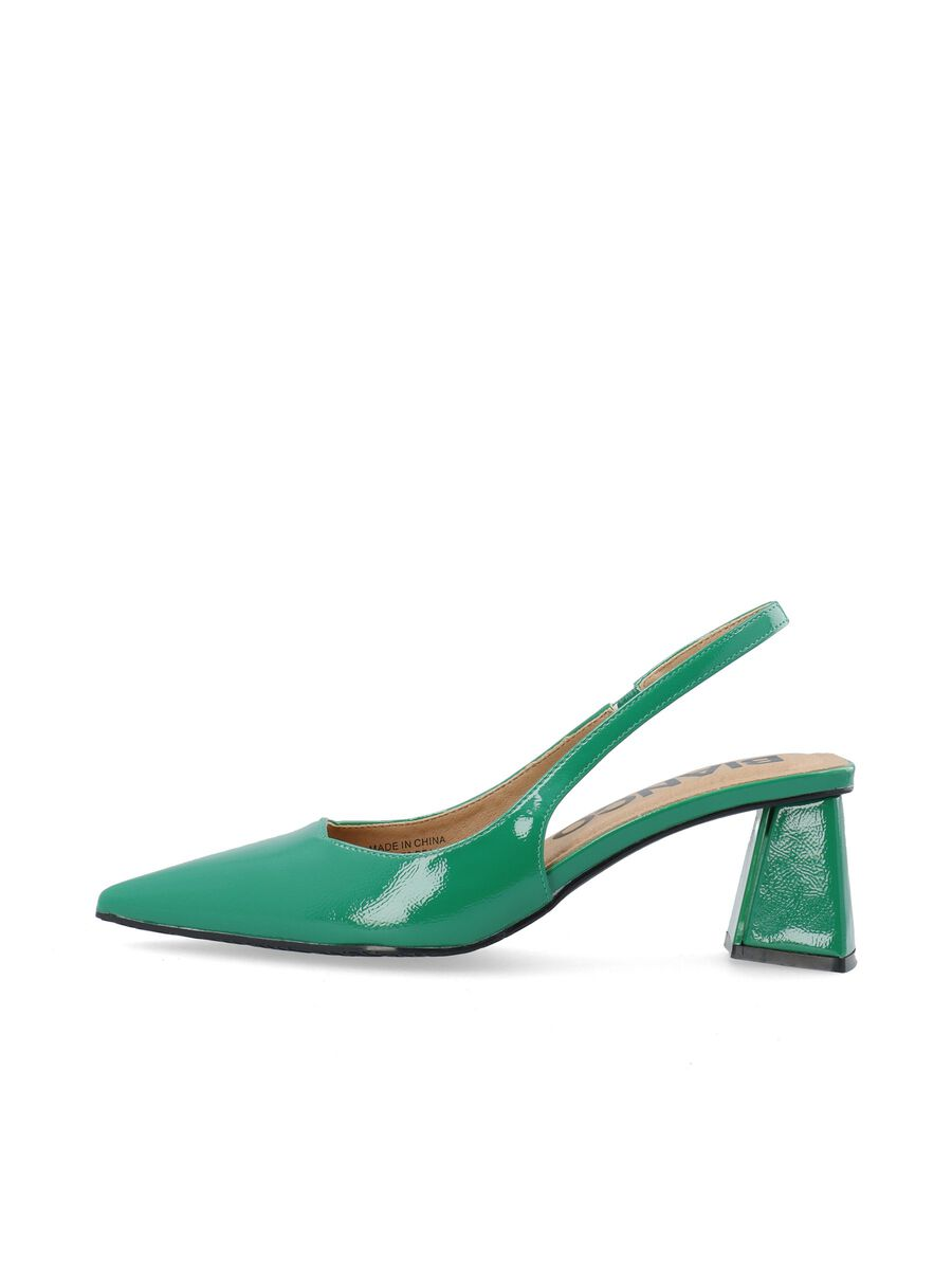 Biamaralyn Slingback Patent Pumps - Green Pop