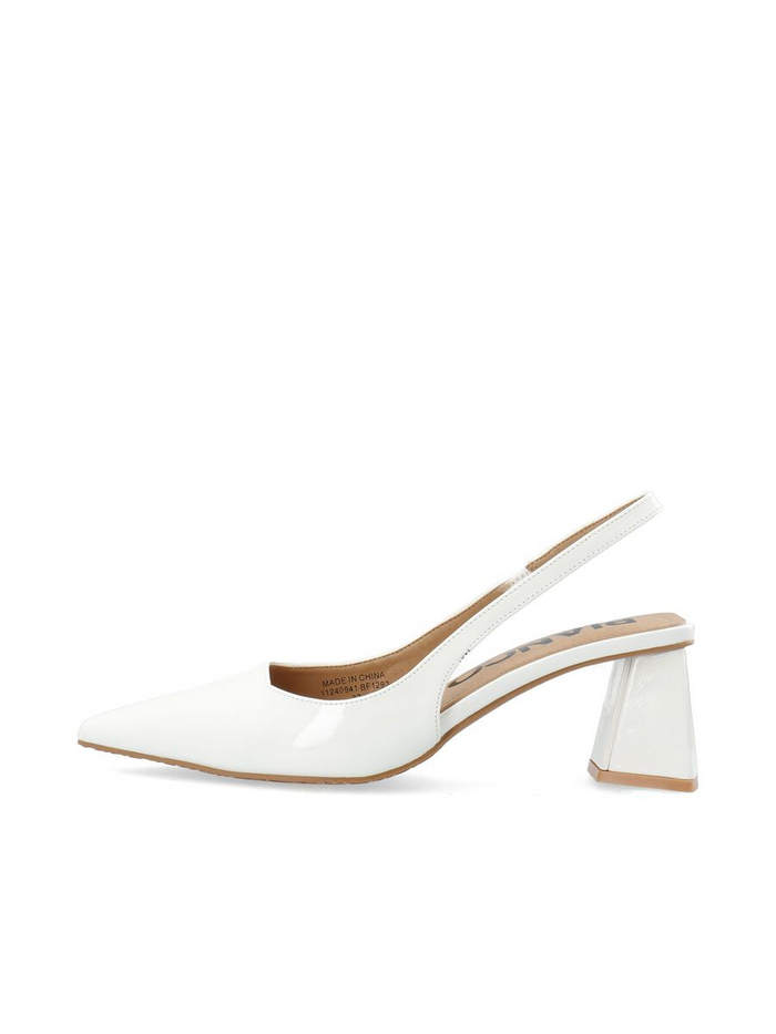 Biamaralyn Slingback Patent Pumps - Off White