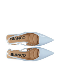 Biamaralyn Slingback Patent Pumps - Sky Blue