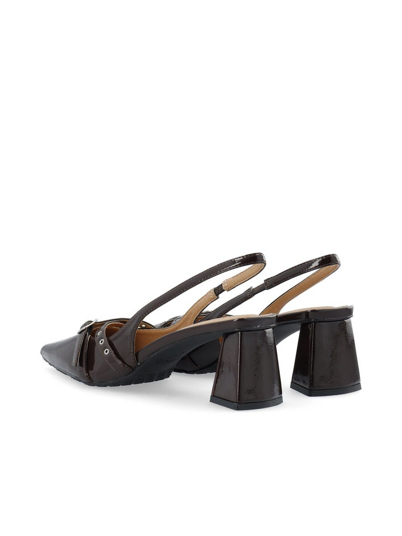 Biamaralyn Slingback - Brown Patent