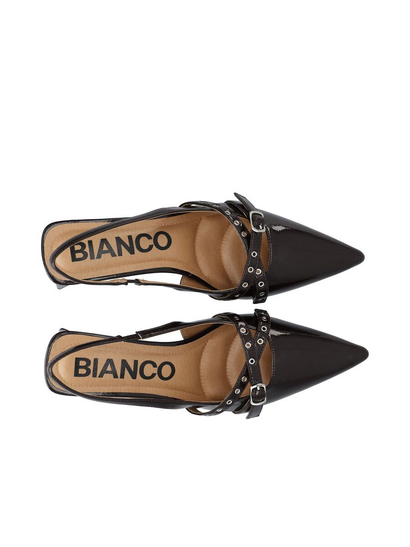 Biamaralyn Slingback - Brown Patent