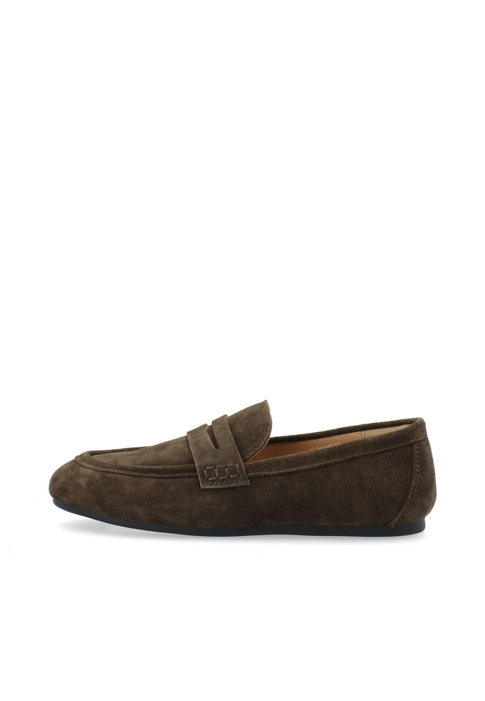 Biamarlene Suede Loafer - Brown