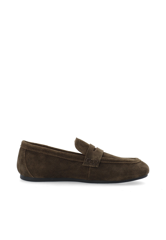 Biamarlene Suede Loafer - Brown