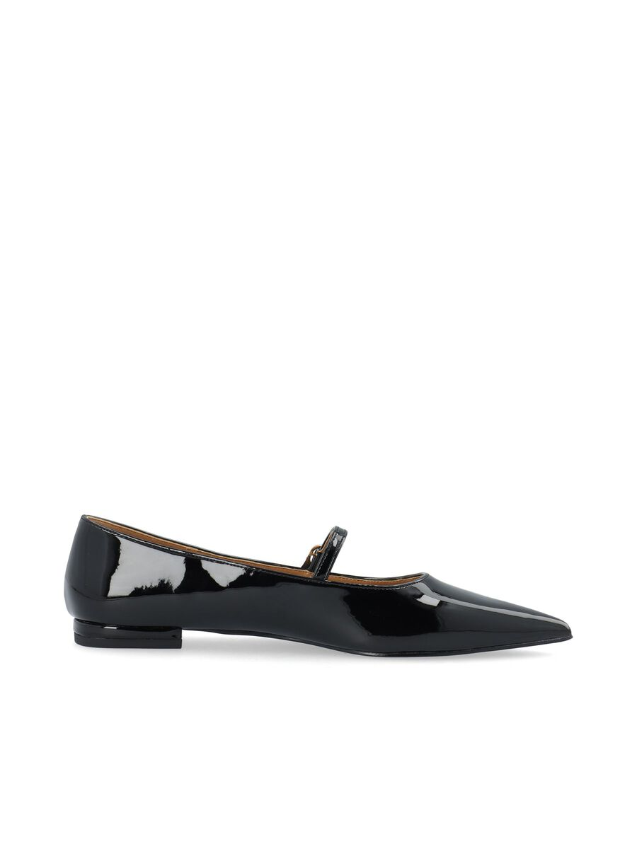 Biabari Mary Jane Flats - Black Patent