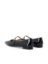 Biabari Mary Jane Flats - Black Patent