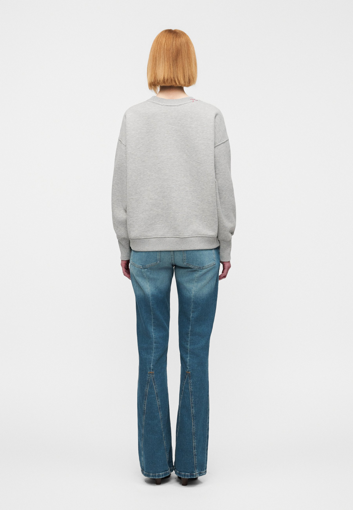 Oscar Pmo Flowing Heart Sweater - Gris Chine Clair