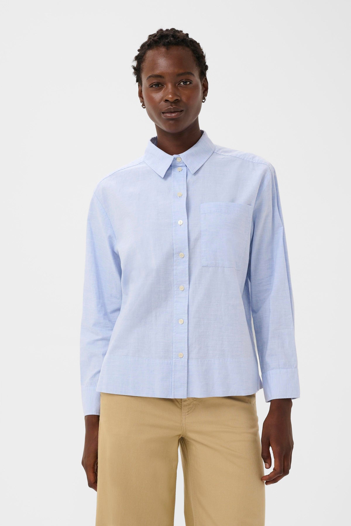 Nenne Shirt - Heather Chambray