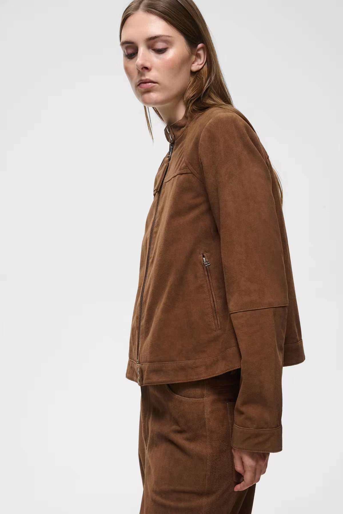 Helki Suede Jacket - Sorrel Horse