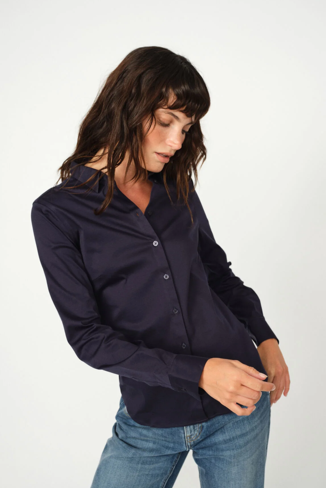 Tina Jersey Shirt - Maritime Blue