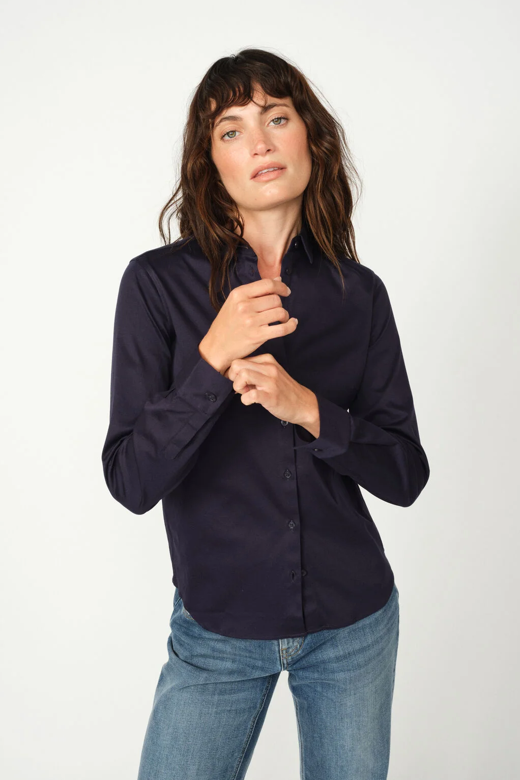Tina Jersey Shirt - Maritime Blue