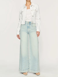 Vika Jacket Classic Denim - White