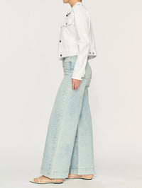 Vika Jacket Classic Denim - White