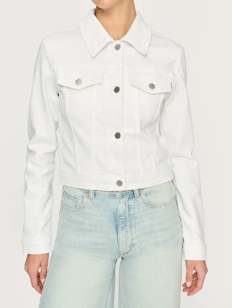 Vika Jacket Classic Denim - White