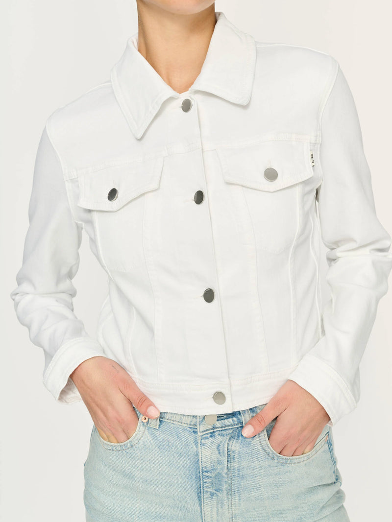 Vika Jacket Classic Denim - White