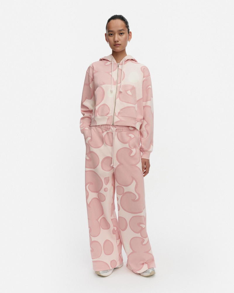 Joggi Keidas Kioski Hoodie - Light Pink/Off White - Marimekko