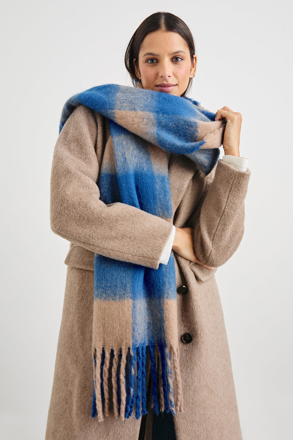 Oslo Scarf - Cobalt Camel