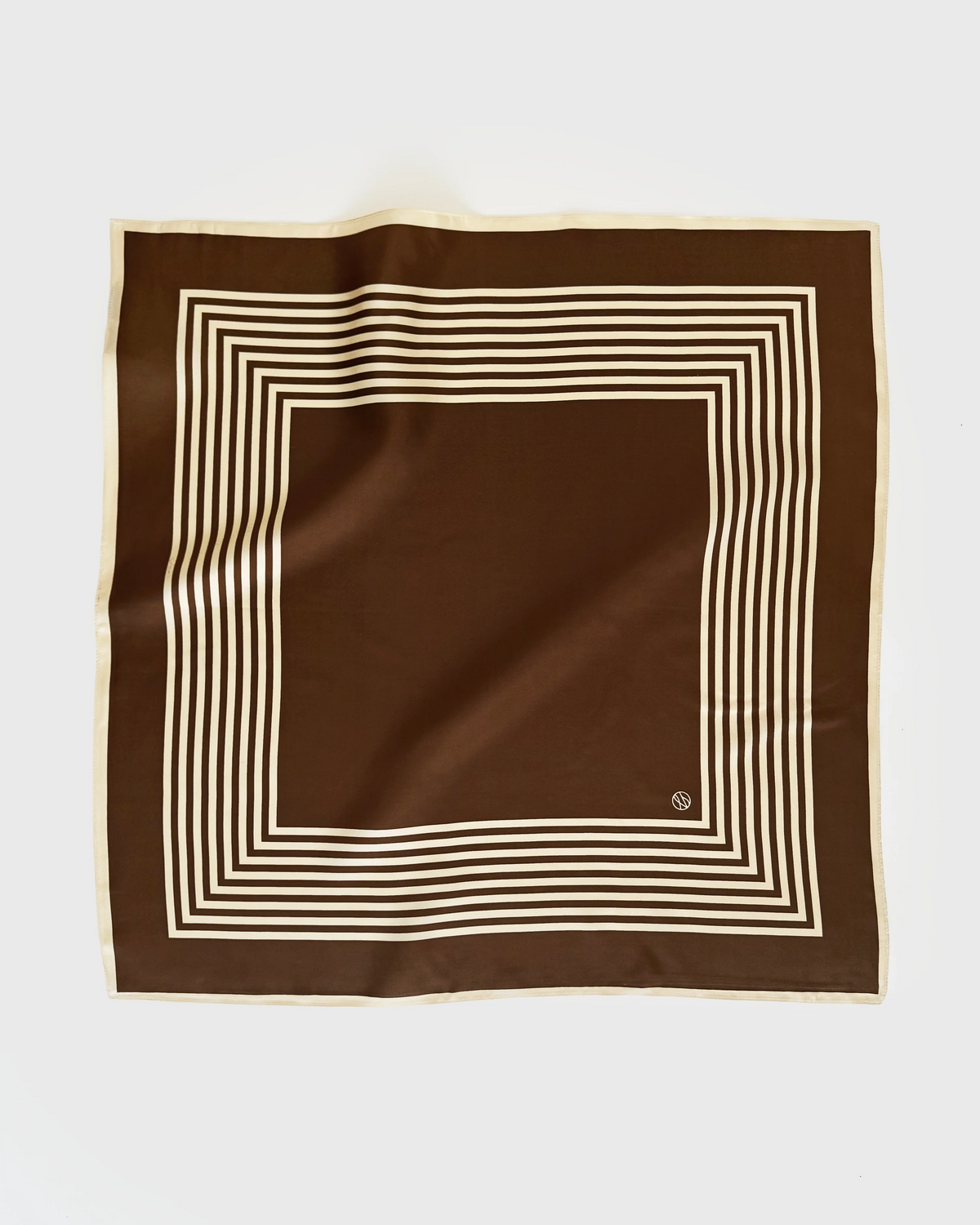 Striped Scarf - Mocha Mousse & Cream