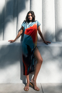 Lenna Dress - Fire Petal