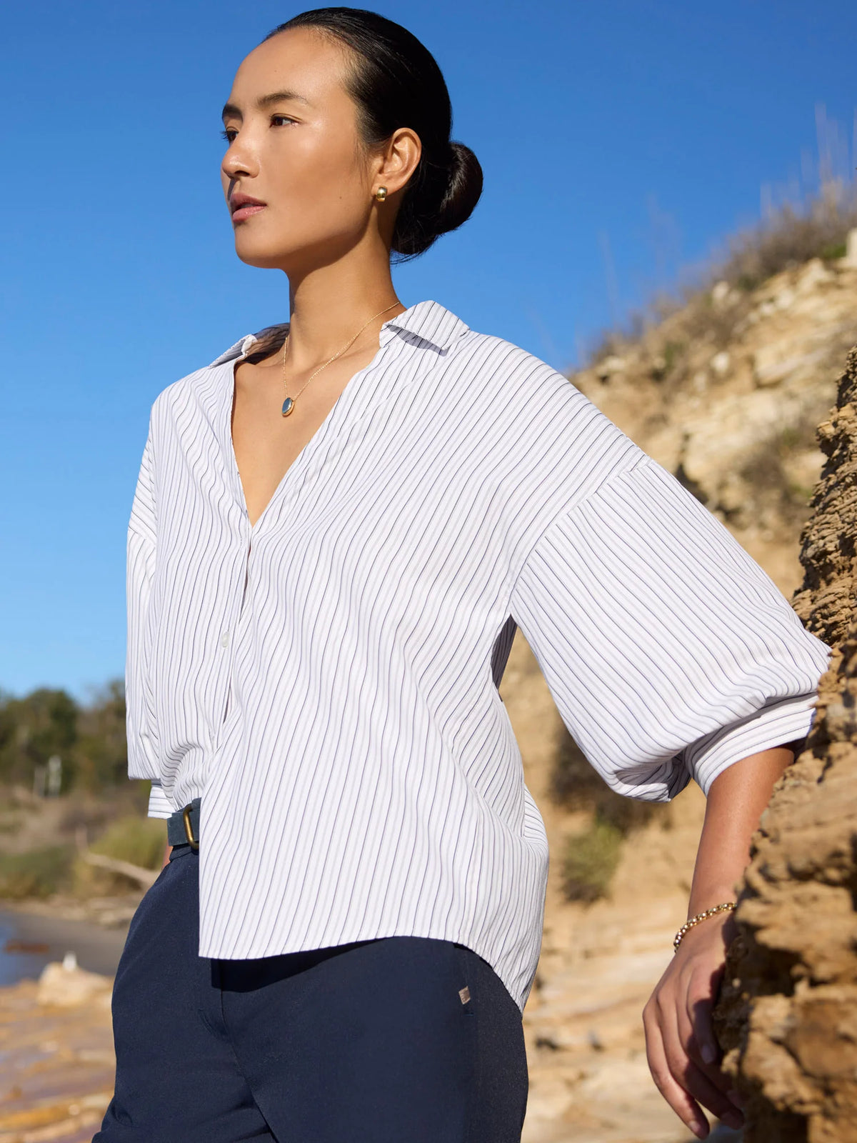 Kate Shirt - Riviera Stripe