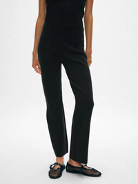 Superfine Organic Cotton Kick Flare Pant - Black