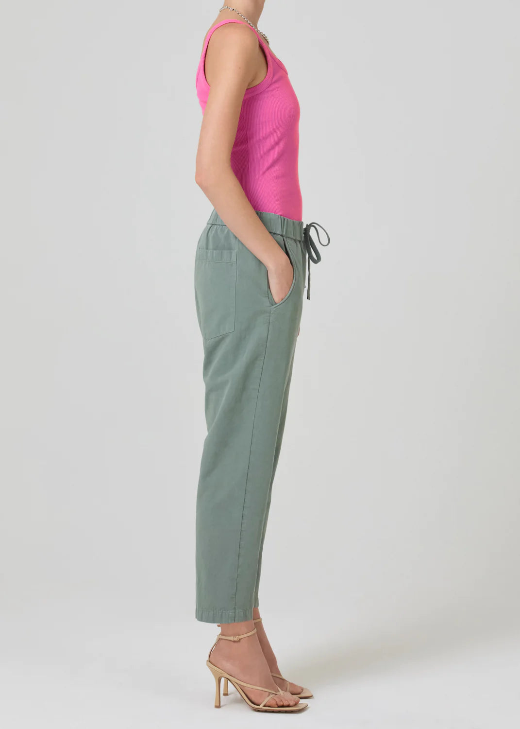 Pony top cargo sweatpants