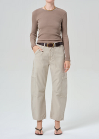 Marcelle Low Slung Cargo Sateen - Burnished Quartz
