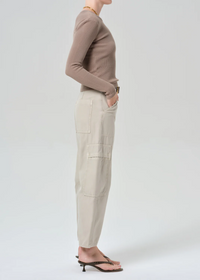 Marcelle Low Slung Cargo Sateen - Burnished Quartz