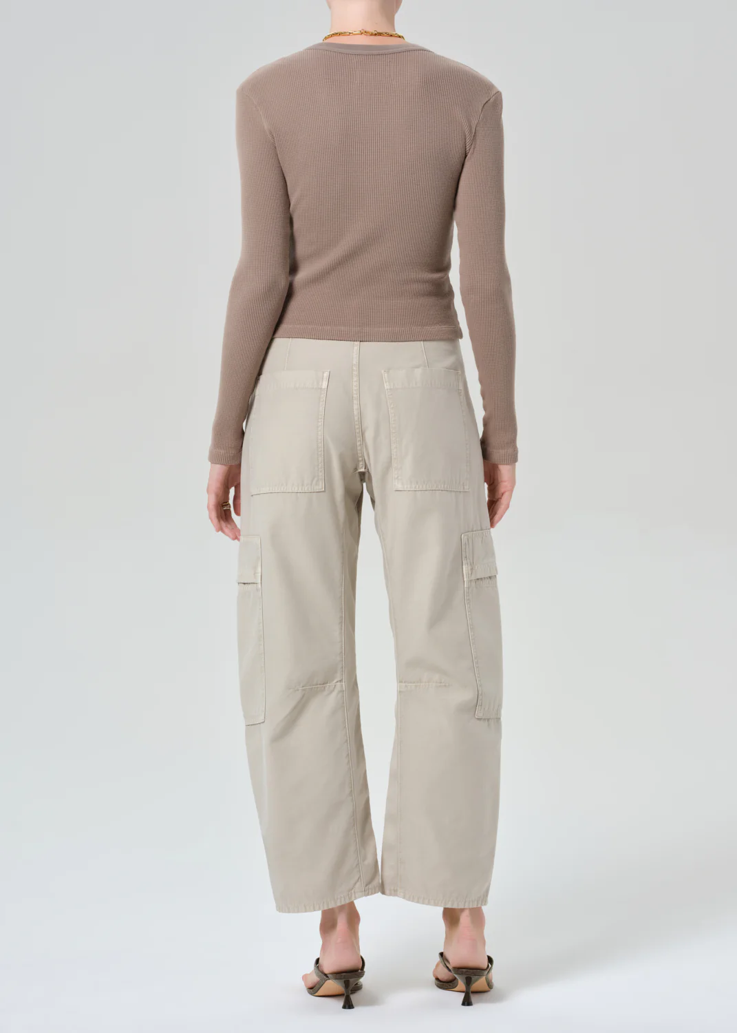 Marcelle Low Slung Cargo Sateen - Burnished Quartz
