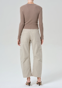 Marcelle Low Slung Cargo Sateen - Burnished Quartz